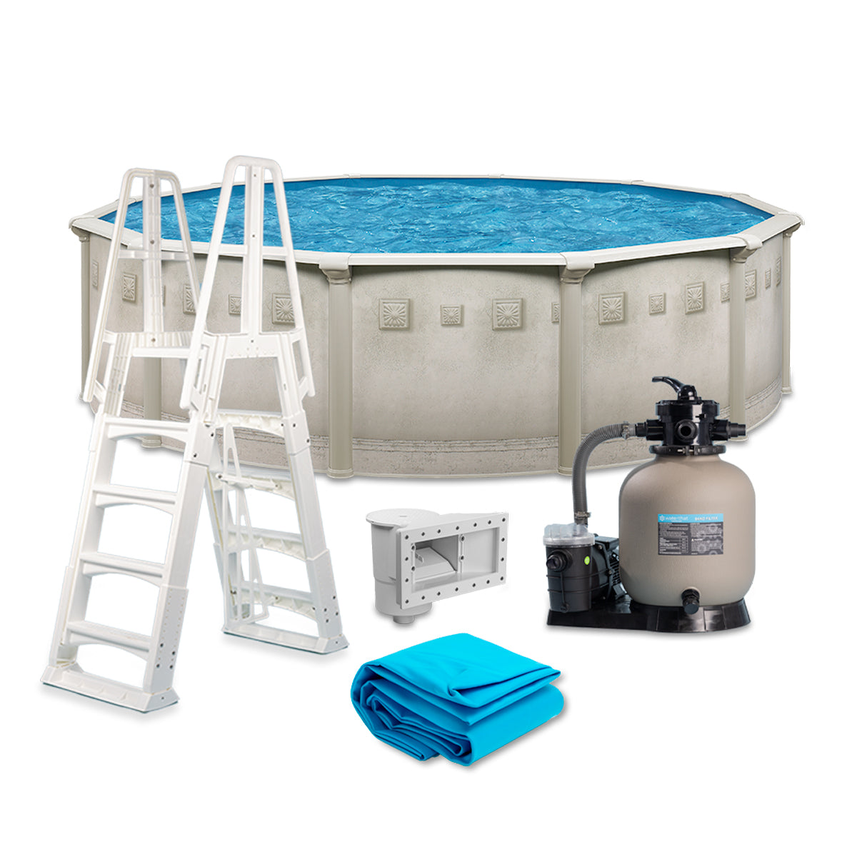 Millennium 18' Round ABG Pool Package, 52" Wall | WTMIL1852
