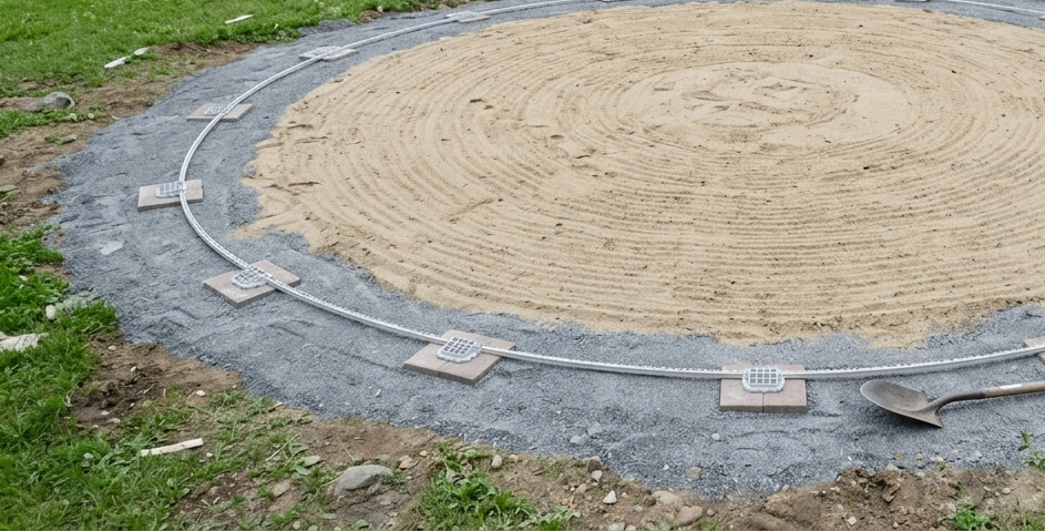 Installing Your Pool, Stage 3: Laying The Bottom Track