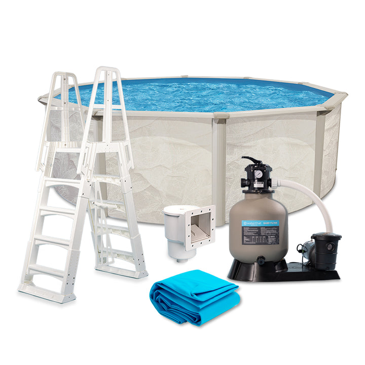 Echo 24' Round ABG Pool Package, 48" Wall | WTECH2448