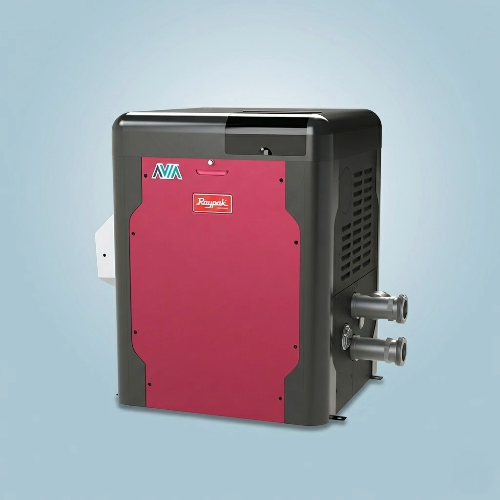 Raypak Avia 264K BTU Propane Pool Heater - NiTek Heat Exchanger - P-R264A-EP-C | 18038