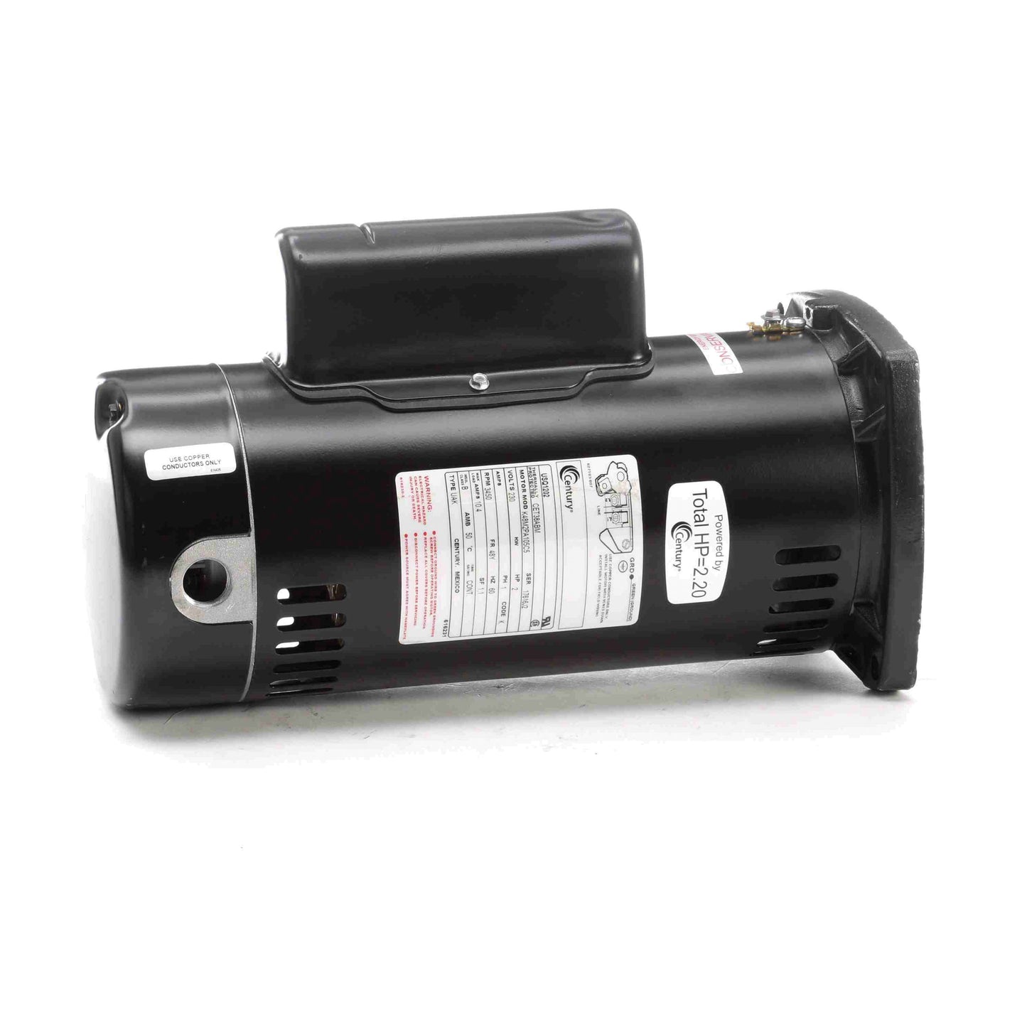 Century Pool Pump Motor, Square Flange, 2HP 48Y | USQ1202