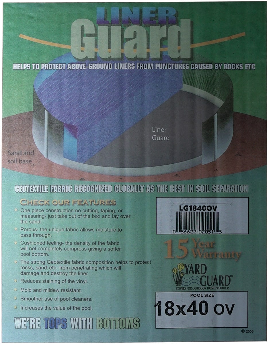 18' x 40' Oval Premium Floor Padding | LG1840OV