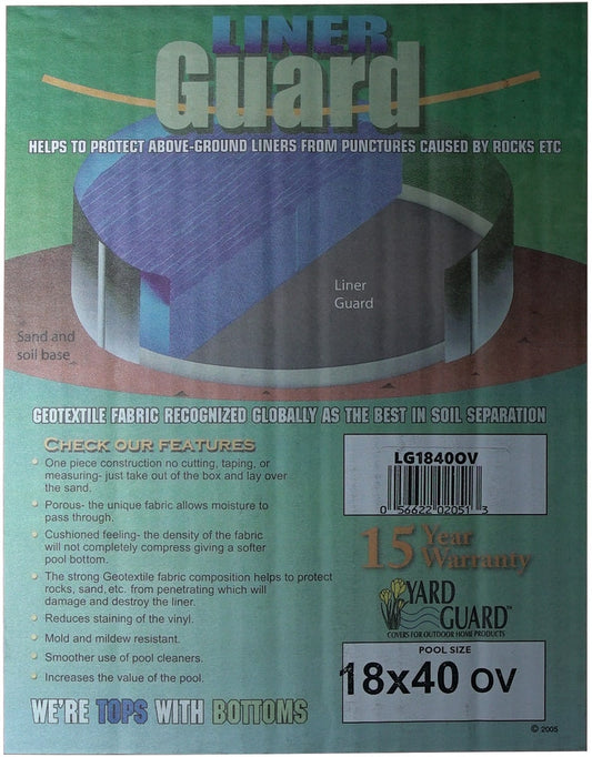 18' x 40' Oval Premium Floor Padding | LG1840OV