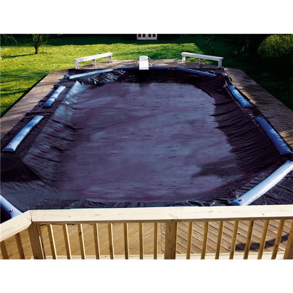 Swimline Deluxe 12' x 20' Rectangle Winter Cover, 5' Overlap | CO81725R